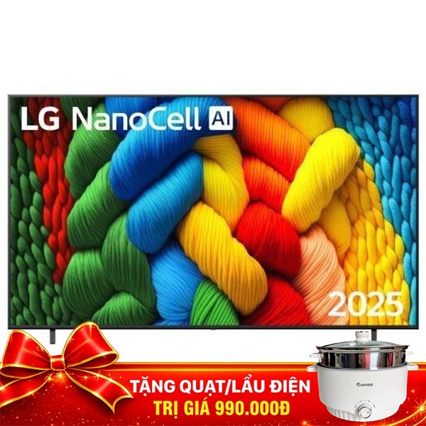Smart Tivi NanoCell LG AI 4K 86 inch 86NANO80ASA