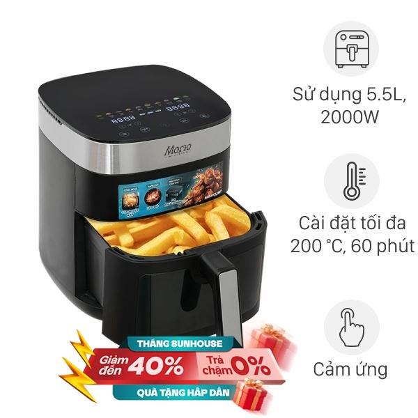 Nồi chiên không dầu Sunhouse Mama 6.5 lít SHD4092