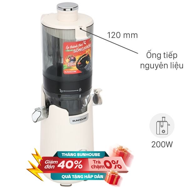 Máy ép chậm Sunhouse SHD5504