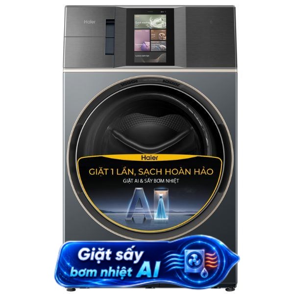 Máy giặt sấy Haier L+ Inverter giặt 24 kg - sấy 16 kg HWD240-BD12LU1L(GN)