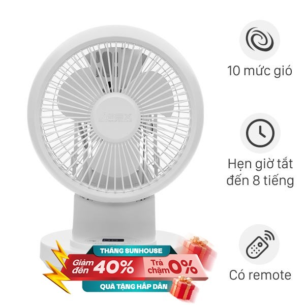 Quạt tuần hoàn Sunhouse  3 cánh APF7316W 18W