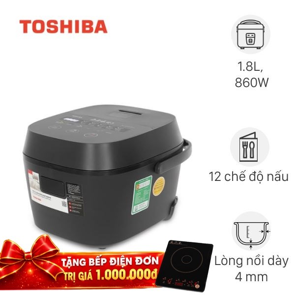 Nồi cơm điện tử Toshiba 1.8 lít RC-18DR5UVN(H)