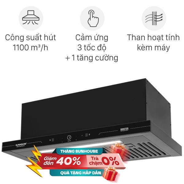 Máy hút mùi âm tủ Sunhouse SHB72095-MD