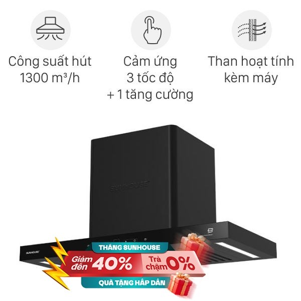 Máy hút mùi áp tường Sunhouse SHB72103-MD