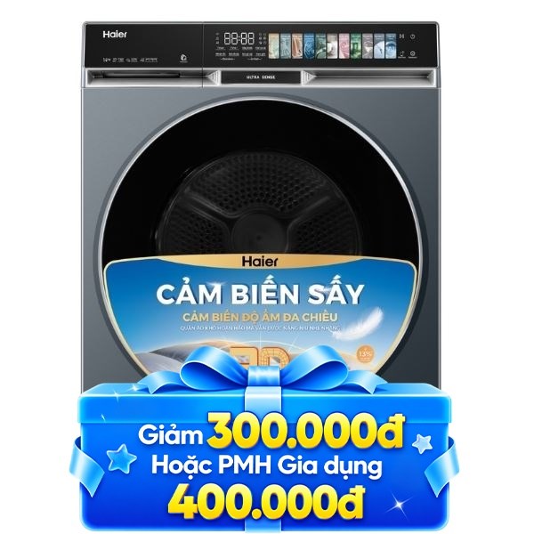 Máy sấy bơm nhiệt Haier 14 Kg HD140-AR387GNU1