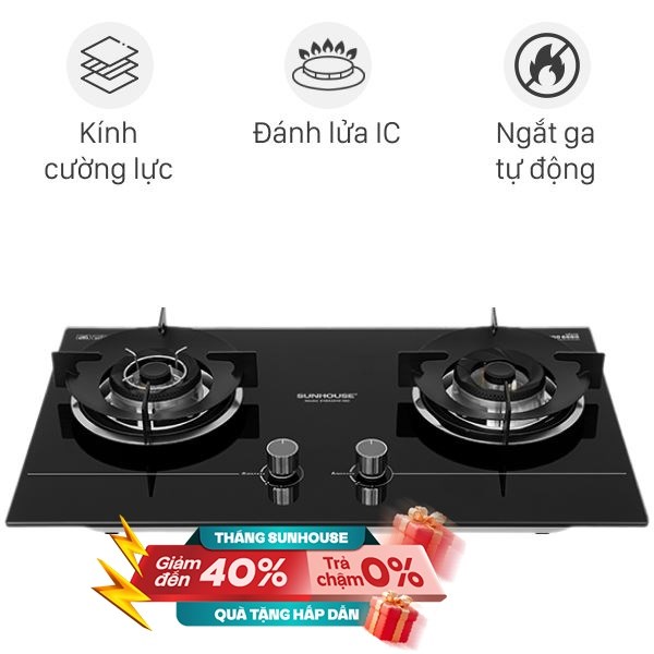 Bếp ga âm Sunhouse SHB62040-MD