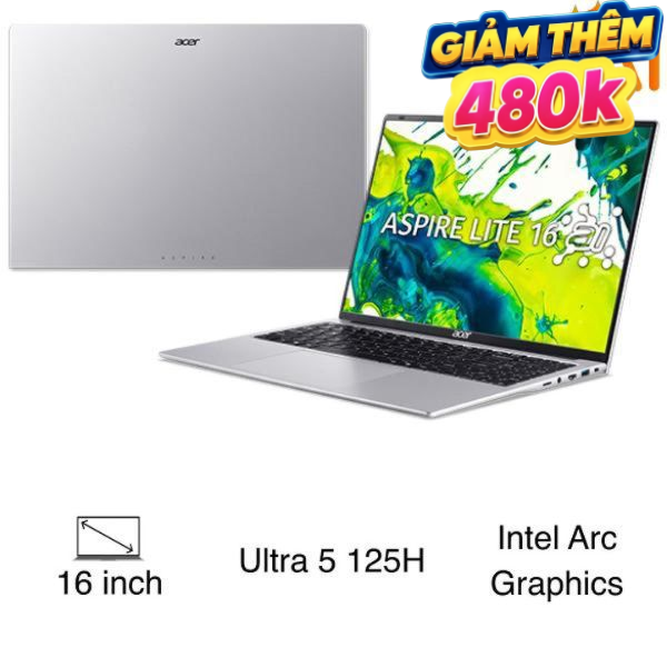 Acer Aspire Lite 16 AI AL16 71P 5674 Ultra 5 125H (NX.D4XSV.001)