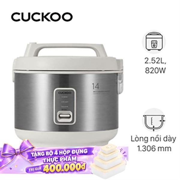 Nồi cơm nắp gài Cuckoo 2.52 lít CR-1415