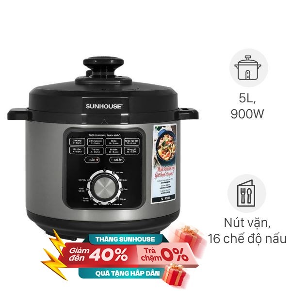 Nồi áp suất cơ Sunhouse 5 lít SHD1551