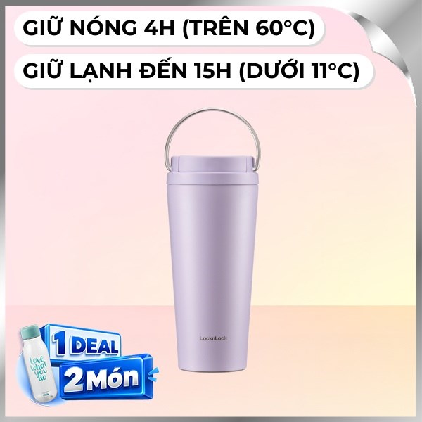 Bình giữ nhiệt nóng lạnh Inox 550 ml Lock&Lock LHC3345VOL