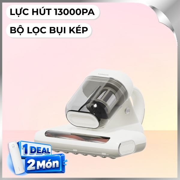 Máy hút bụi đệm giường Lock&Lock ENV818IVY