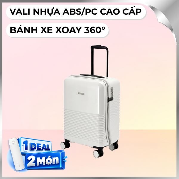 Vali kéo Lock&Lock LTZ901WHT 20 inch Trắng