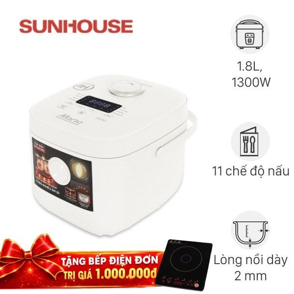 Nồi cơm điện cao tần Sunhouse 1.8 lít SHD8957