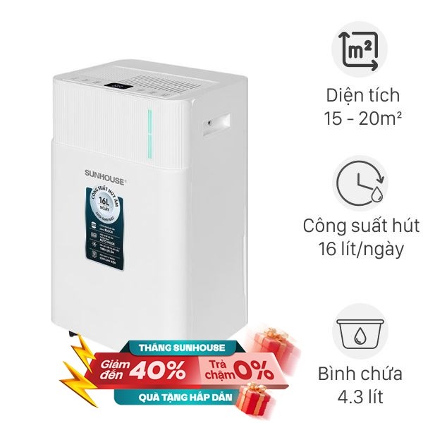 Máy hút ẩm Sunhouse SHD-DHB1602