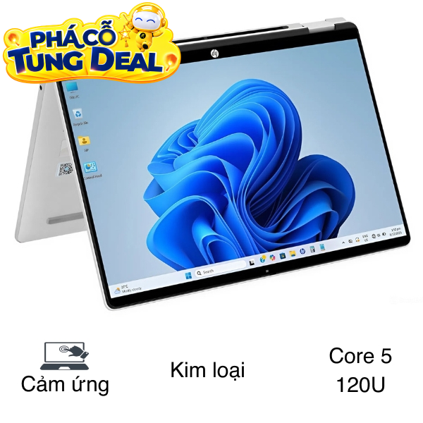Laptop HP OmniBook 5 Flip 14 fp0057TU - BZ7Q6PA (Core 5 120U, 16GB, 512GB, WUXGA, Cảm ứng, OfficeH24, Win11)