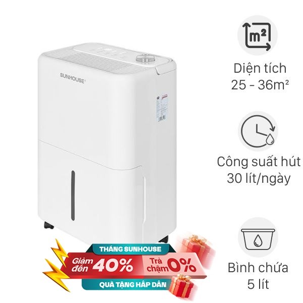 Máy hút ẩm Sunhouse SHD-DHB3002 480W