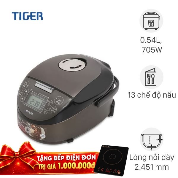 Nồi cơm điện cao tần Tiger 0.54 lít JPF-A55W