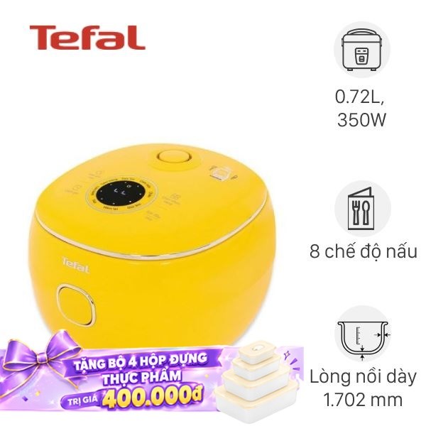 Nồi cơm điện tử Tefal 0.72 lít RK5352Y0
