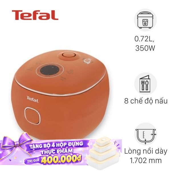 Nồi cơm điện tử Tefal 0.72 lít RK535TY0
