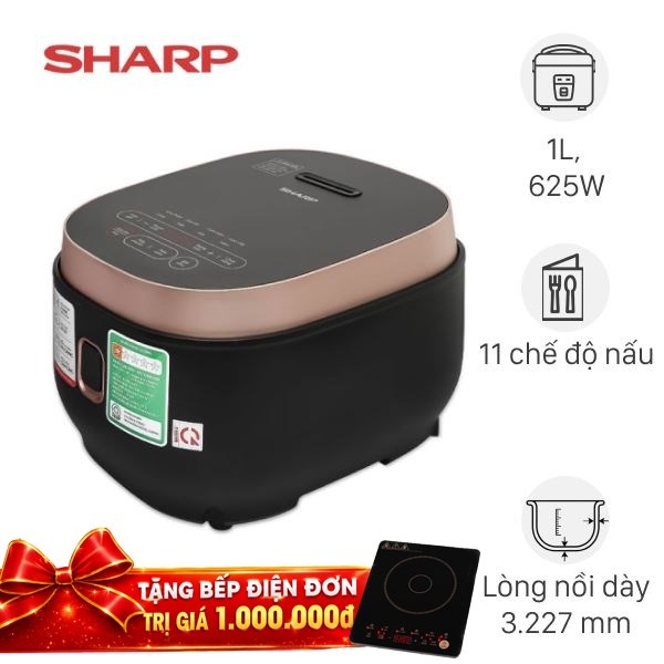 Nồi cơm điện tử Sharp 1 lít KS-COM1031MV-RS