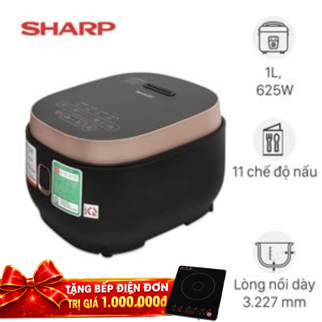 Nồi cơm điện tử Sharp 1 lít KS-COM1031MV-RS