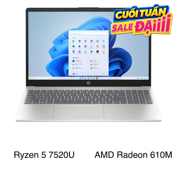 HP 15 fc0023AU R5 7520U (D0BH1PA)