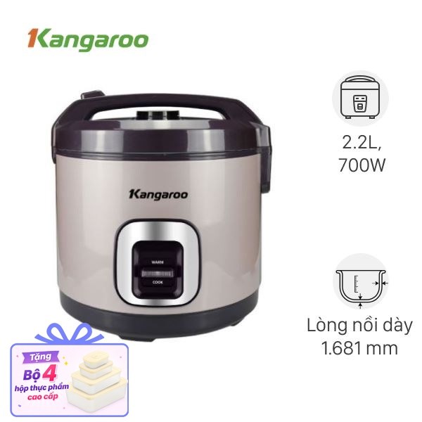 Nồi cơm nắp gài Kangaroo 2.2 lít KGRC22M5G