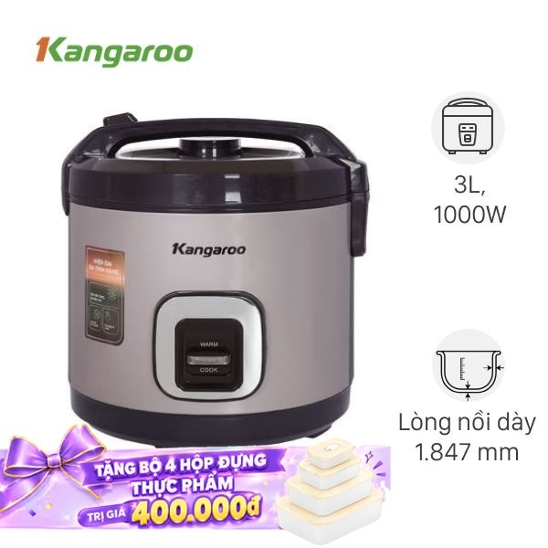 Nồi cơm nắp gài Kangaroo 3 lít KGRC30M5G
