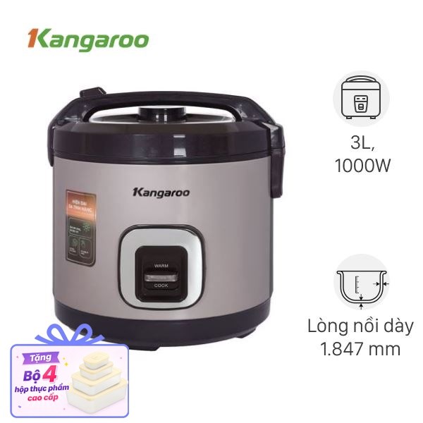 Nồi cơm nắp gài Kangaroo 3 lít KGRC30M5G