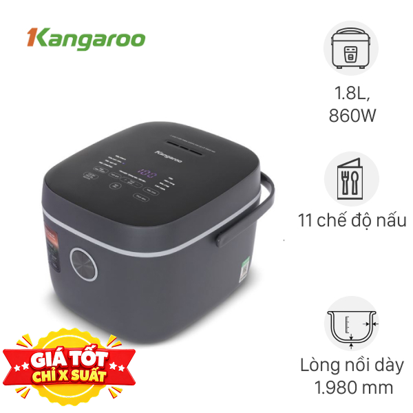 Nồi cơm điện tử Kangaroo 1.8 lít KGRC18D3G