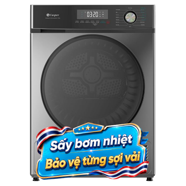 Máy sấy bơm nhiệt Casper 9 Kg TD-P9HG1