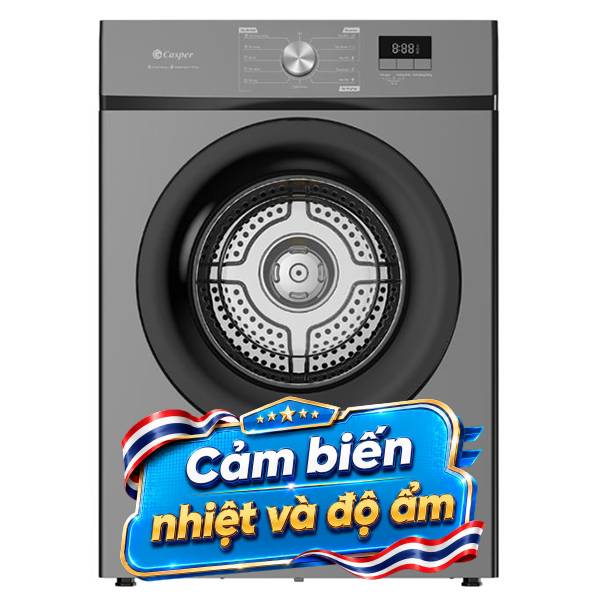Máy sấy thông hơi Casper 9 Kg TD-E9VG1