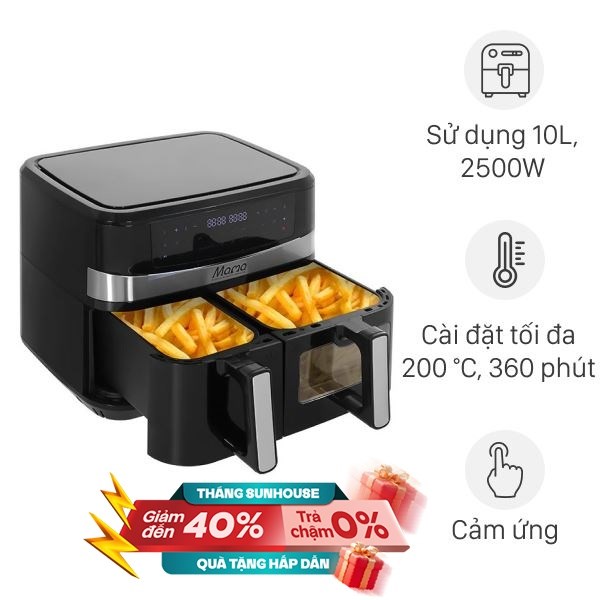 Nồi chiên không dầu Sunhouse 10 lít SHD4098