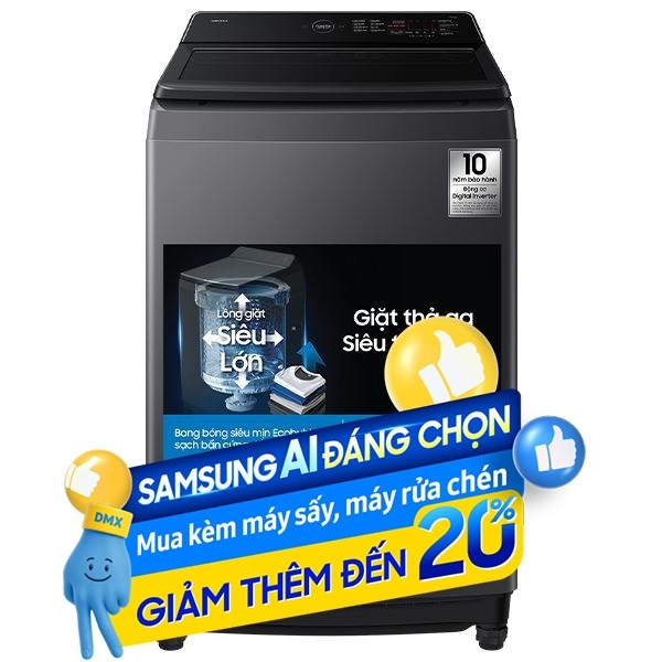 Samsung Inverter 17 Kg WA40F17E7CSV