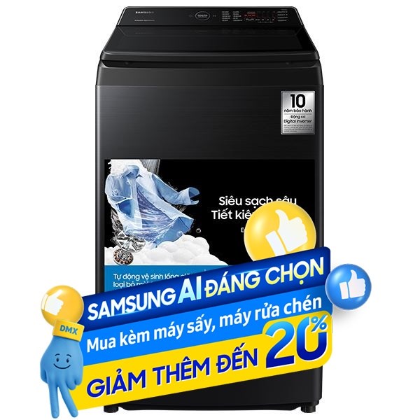 Samsung Inverter 12.5 Kg WA40F12E4CSV