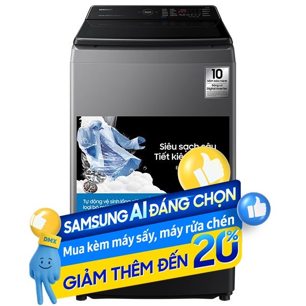 Samsung Inverter 12.5 Kg WA40F12E4LSV