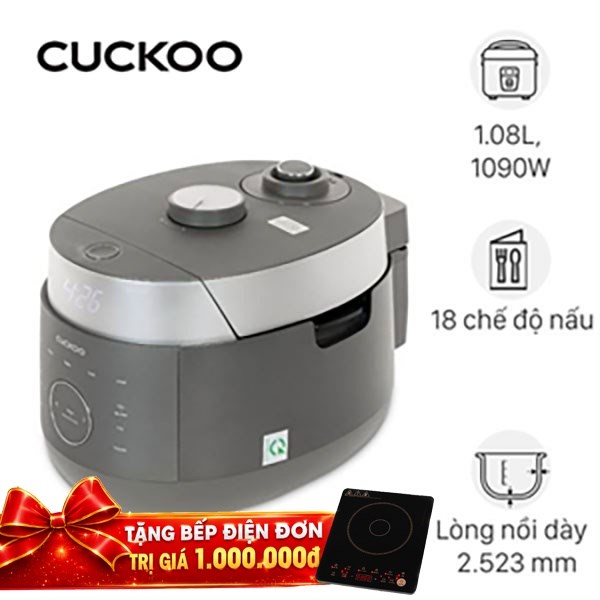 Nồi cơm áp suất cao tần Cuckoo 1.08 lít CRP-LHBR0600F