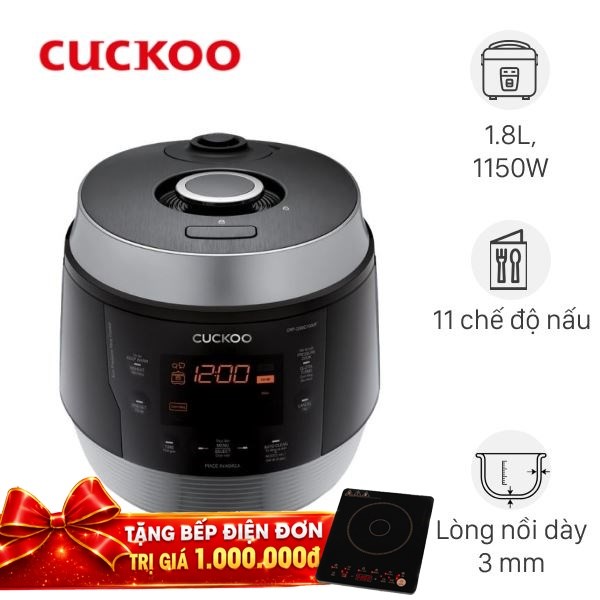 Nồi cơm điện tử áp suất Cuckoo 1.8 lít CRP-QSBC1000F