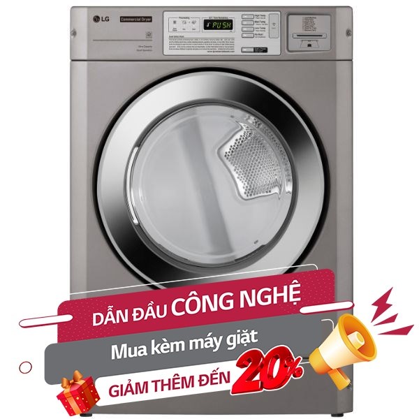 Máy sấy thông hơi công nghiệp LG 10.2 kg CDG27RUQES