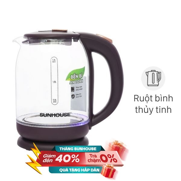 Bình đun siêu tốc Sunhouse 1.8 lít SHD1212