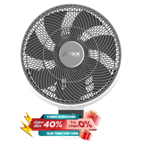 Quạt treo tường Sunhouse Apex 7 cánh APF7336W 57W