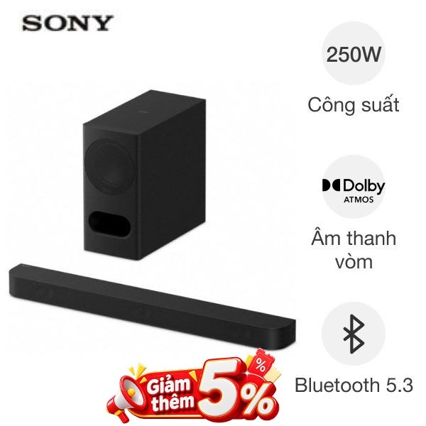 Bộ loa thanh Sony BRAVIA Theatre Bar 5 HT-B500
