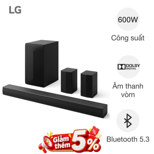 Bộ loa thanh LG S65TR