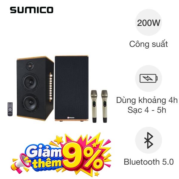 Cặp loa karaoke Sumico All-in-one HSP54