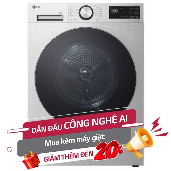 Máy sấy bơm nhiệt LG 11 Kg RX11VHP5S