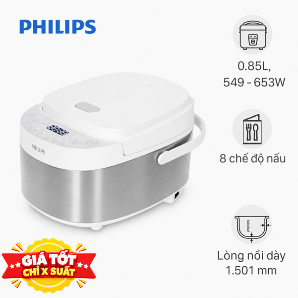 Nồi cơm điện tử Philips 0.85 lít HD3170/66