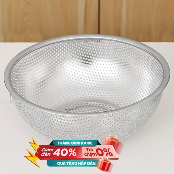 Rổ inox 22 cm Sunhouse Healthy KS-BA250I