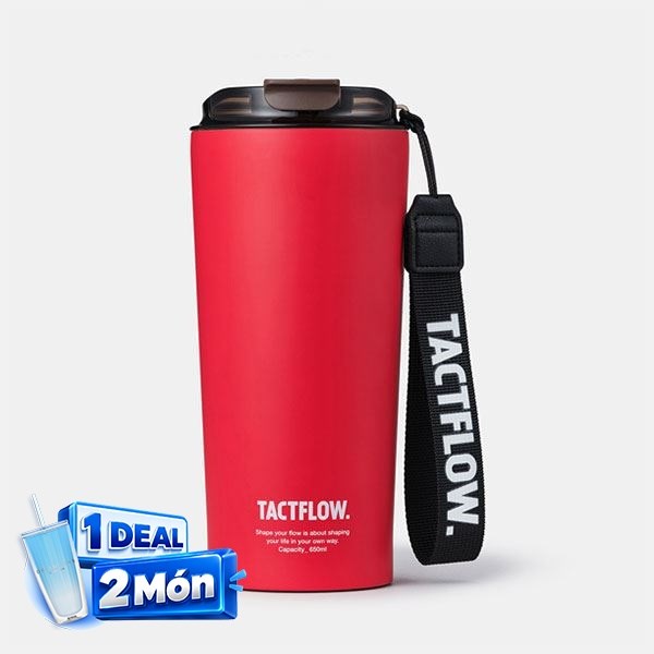 Ly giữ nhiệt Inox 650 ml Tactflow TFB506CHERRYRUSH