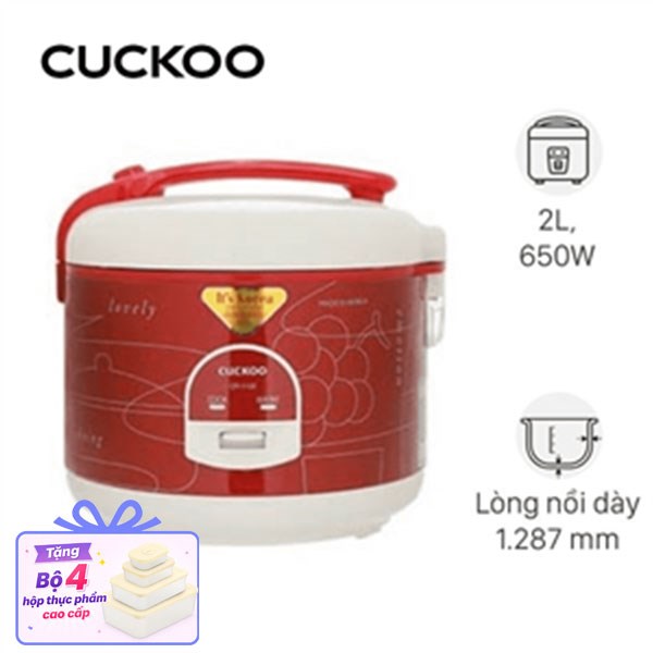 Nồi cơm nắp gài Cuckoo 2 lít CR-1122