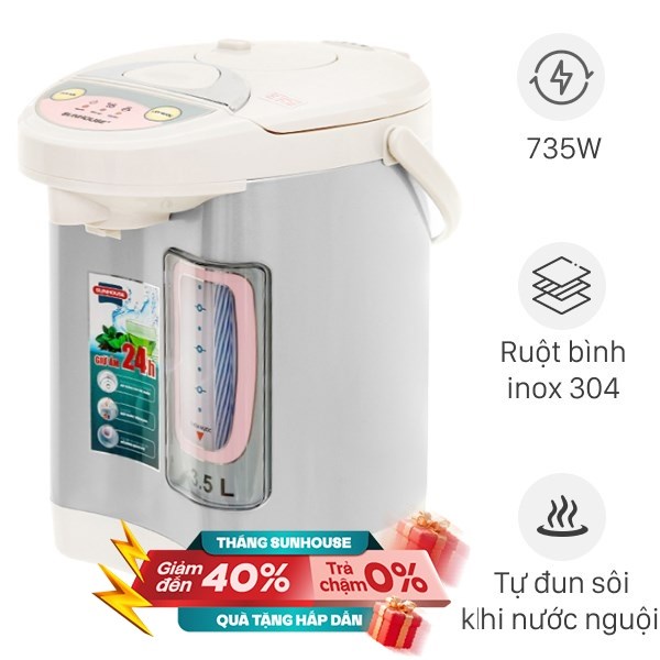 Bình thủy điện Sunhouse SH 1535 3.5 lít